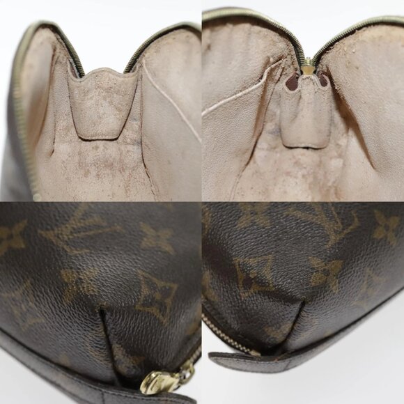 LOUIS VUITTON Monogram Trousse Demi Ronde Cosmetic Pouch M47520 LV Auth 94325 - Picture 15 of 15